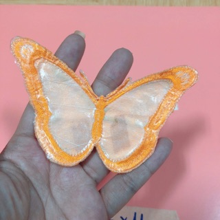 Sticker ủi , hình ủi bướm cam ( có keo) (phụ kiện may vá, trang trí quần áo may mặc, Handmade,DIY)