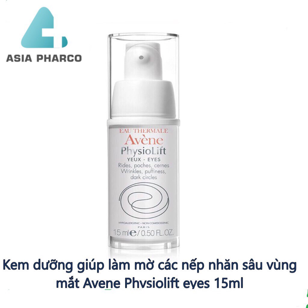 Kem dưỡng mắt chống lão hoá, nhăn, thâm,bọng mắt Avene Physiolift eyes 15ml