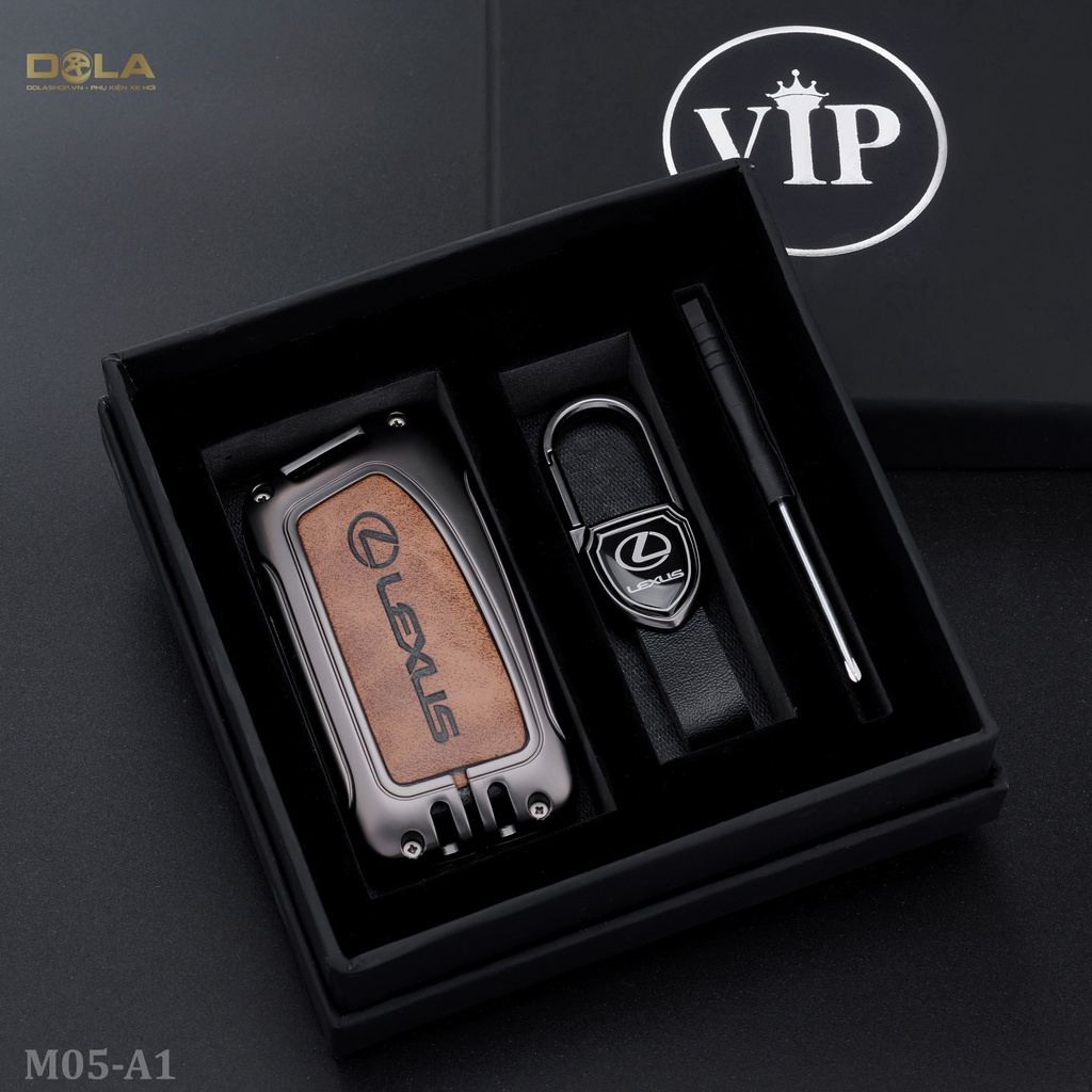Ốp chìa khoá xe hơi, Bọc chìa ô tô Lexus RX 200T, RX 350 , LX 570 M05-A1 dolashop