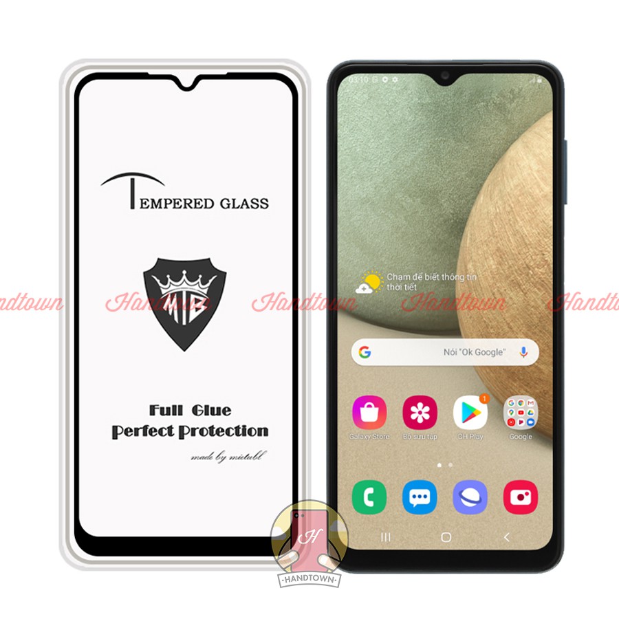 Kính Cường Lực 9H Mietubl Samsung Galaxy A12 samsungA12 Full Màn Đen Full Keo Thế Hệ Mới Chống Va Đập Độ Trong Suốt Cao