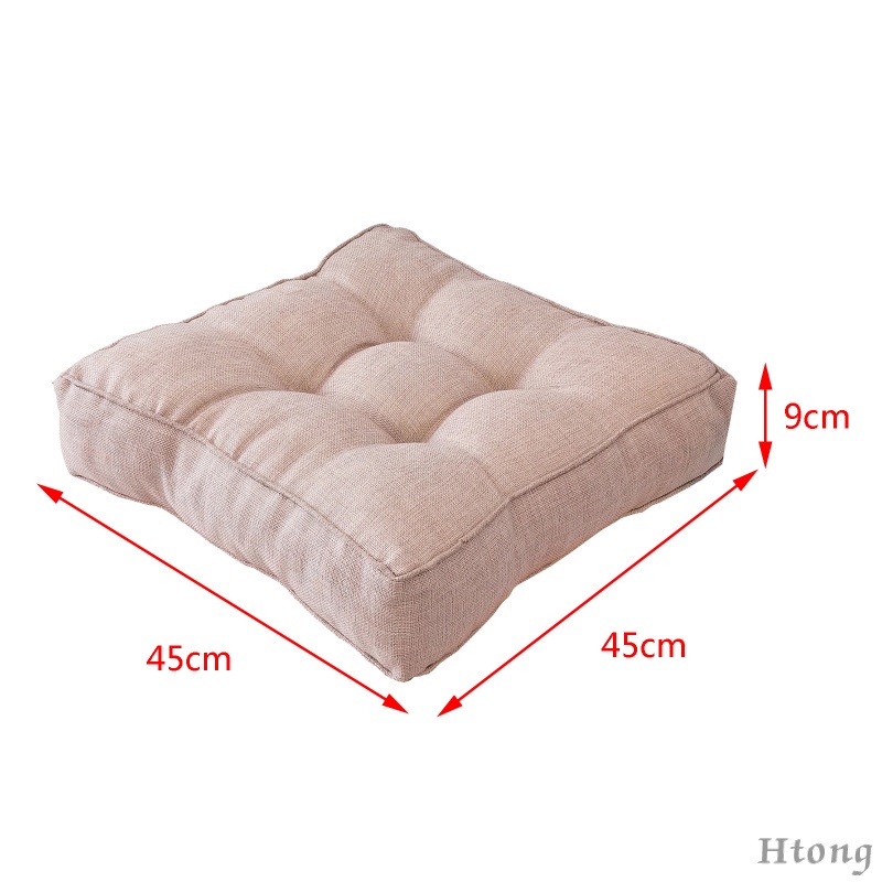 Đệm cotton lót ghế ngồi mềm mại dày dặn thoáng khí màu trơn