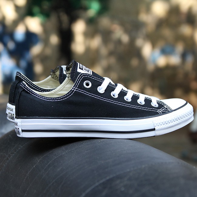 Giày Converse classic thấp cổ vải đen CTVD37