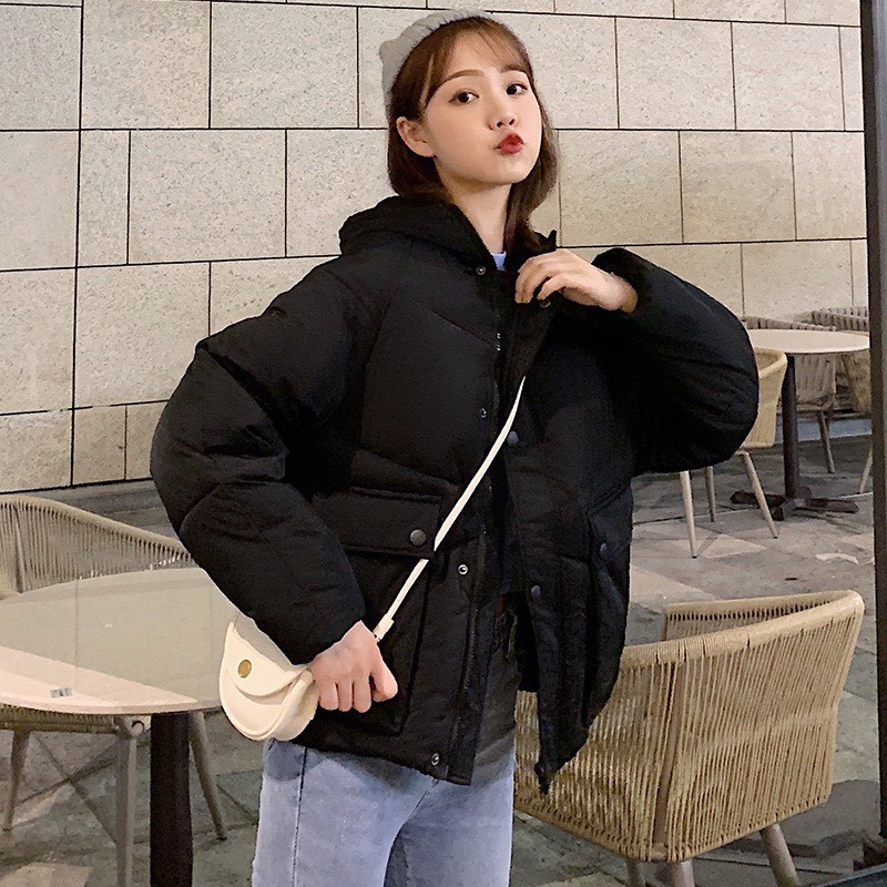 Hàng Sẵn- ÁO Phao Dáng Ngắn Túi Hộp Có Mũ hàng Quảng Châu- túi hộp | BigBuy360 - bigbuy360.vn