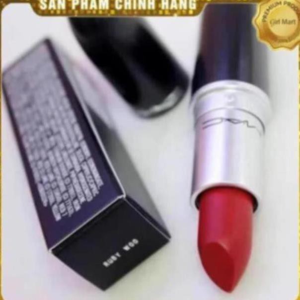 Son Mac Ruby Woo 707 màu đỏ cổ điển siêu sang chảnh