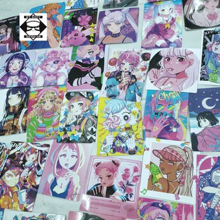 (125) Bộ hình dán sticker decal Aesthetic/Vaporwave/Anime/Manga Girls