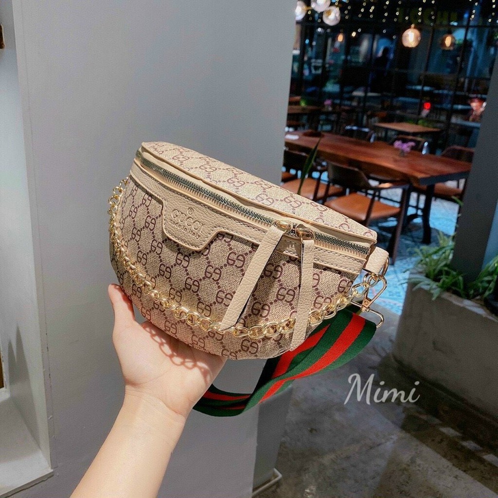 Túi bao tử hai dây mạ vàng , dây đeo vải đẹp cool | BigBuy360 - bigbuy360.vn