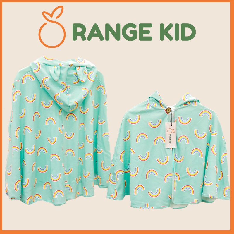 Áo Choàng Chống Nắng Cho Bé Trai, Bé Gái Orange Kid Vải Cotton Mềm Mát Hoạ Tiết Ngộ Nghĩnh, Áo Chống Nắng Trẻ Em Cao Cấp