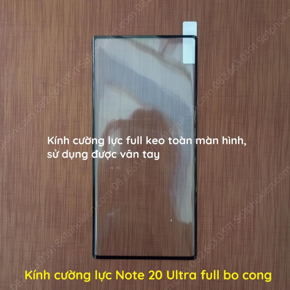 Kính cường lực Samsung Note 20 Ultra full màn, full keo, full bo cong toàn màn hình