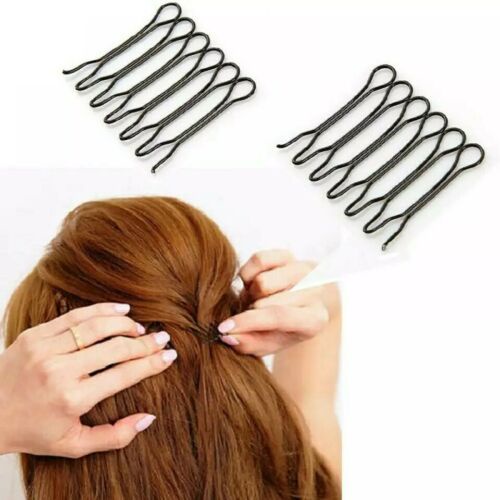 [DIY2] Kẹp tóc hình chữ U màu đen, lược cố định tóc mái