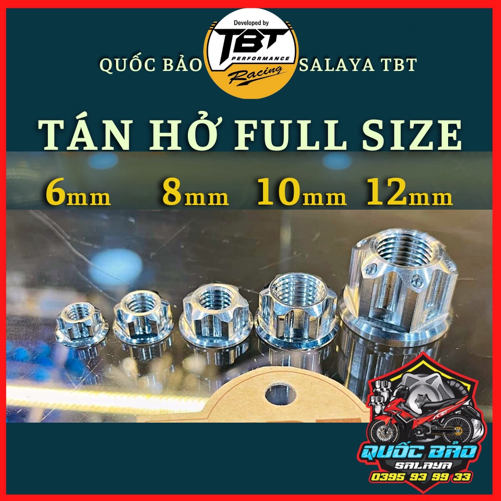 SALAYA TBT Tán hở full size inox 304 gắn nhiều vị trí trên xe bảo hành trọn đời