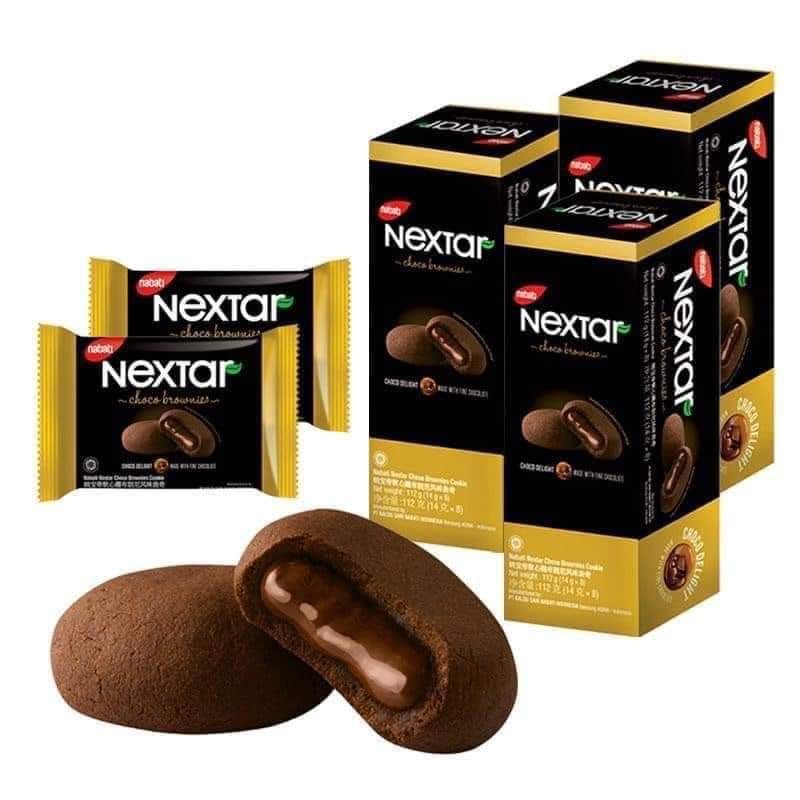 Bánh Nabati Nextar Sốt Socola Siêu Ngon - Hộp 112gr - 8 Cái
