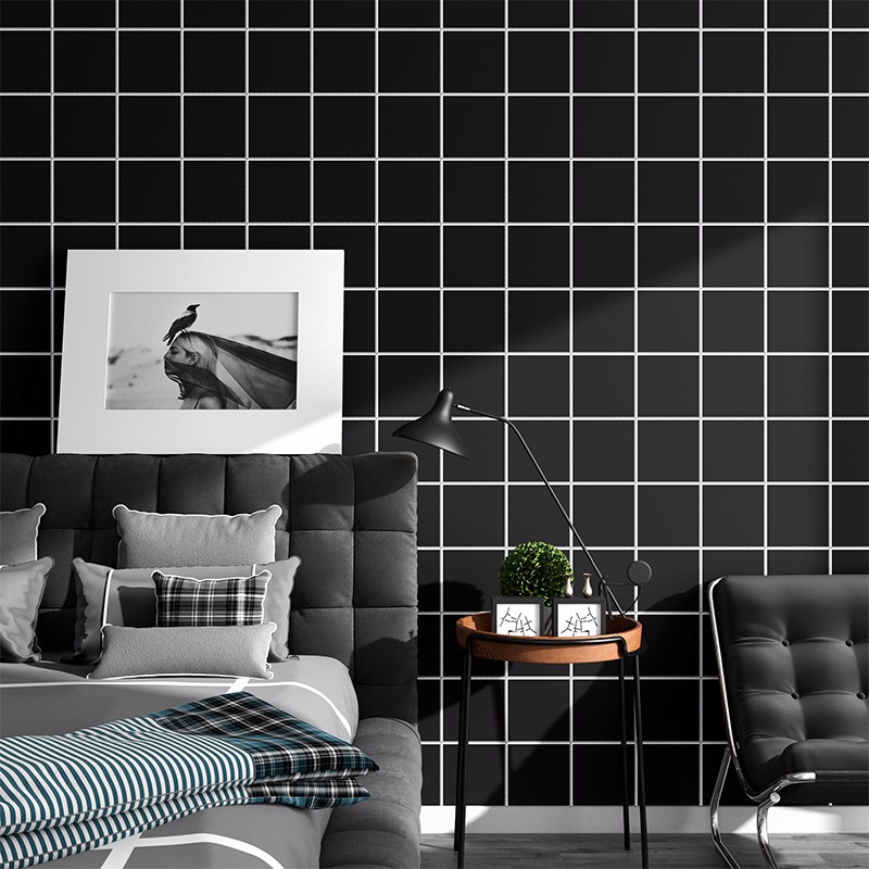 Giấy Dán Tường Pvc Màu Trơn Chống Thấm Nước Đa Năng Chất Lượng Cao 100cm X 60cm