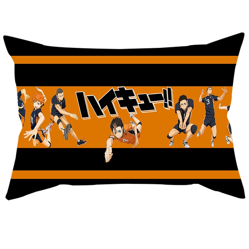 Vỏ Gối Hình Chữ Nhật In Hình Anime Haikyu!! Vỏ Bọc Gối Sofa Trang Trí In Hình Hai Mặt Không Có Lõi