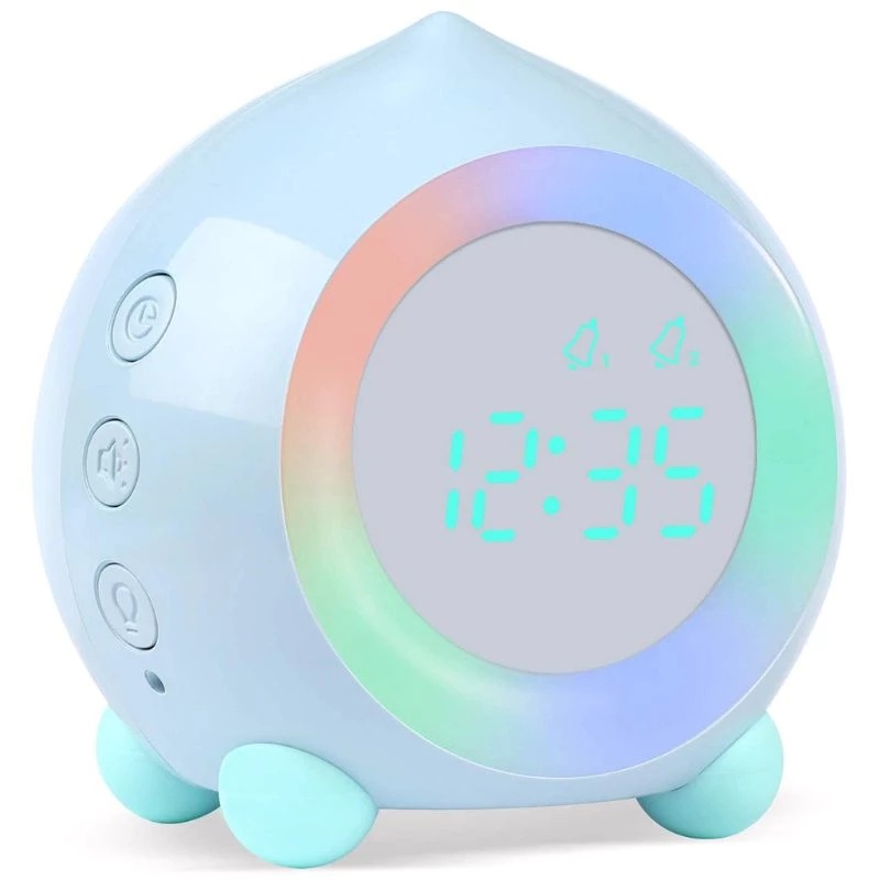 Đồng Hồ Báo Thức Kỹ Thuật Số Với Đèn LED Báo Thức Ban Đêm Cho Bé