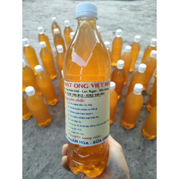 1Lít Mật Ong Hoa Rưng, Hoa Nhãn, Hoa Vải, Hoa Bạc Hà Nguyên Chất 100% Giá Sỉ