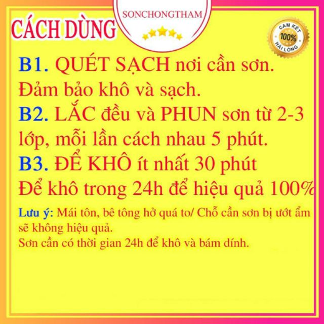 Bình Sơn xịt chống thấm, dột nước Cho Tường, Bể Nước, Mái Nhà, Trần Sàn công nghệ Nhật Bản cao cấp (2 màu đen, trắng)