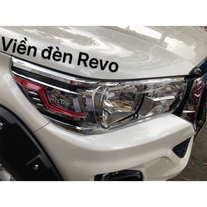 [HÀNG MỚI VỀ] Viền Đèn Trước Sau Mạ Crom Dành Cho Xe Bán Tải Toyota Hilux Chính Hãng Tại TPHCM- Mười Hùng Auto