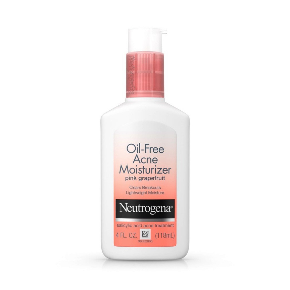 [Hàng Mỹ] Kem dưỡng da làm giảm mụn Neutrogena Oil-Free Acne Moisturizer Pink Grapefruit (118ml)
