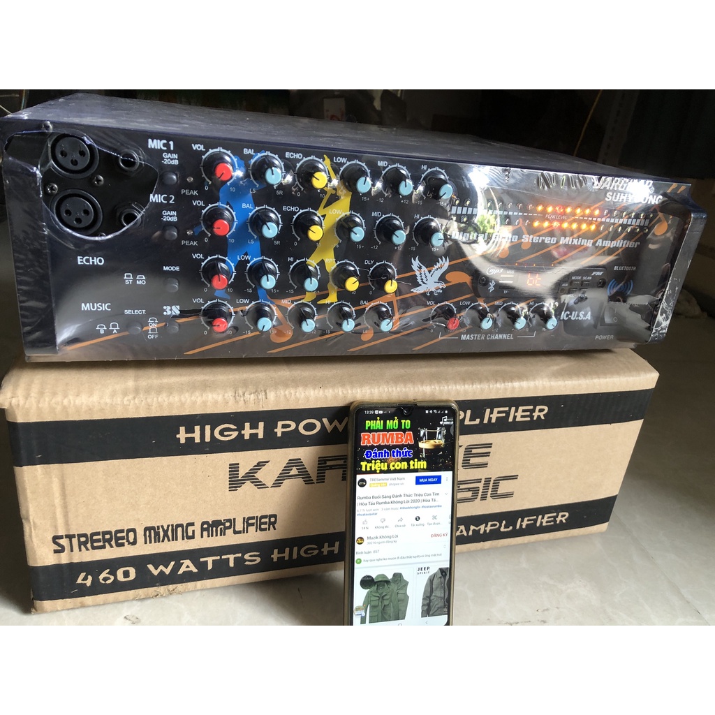 Amply Jarguar 8 sò có Bluetooth cs 600W