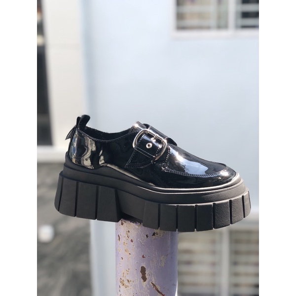 Giày  Chunky loafer 9 hãng bershka phong cach Hàn Quốc