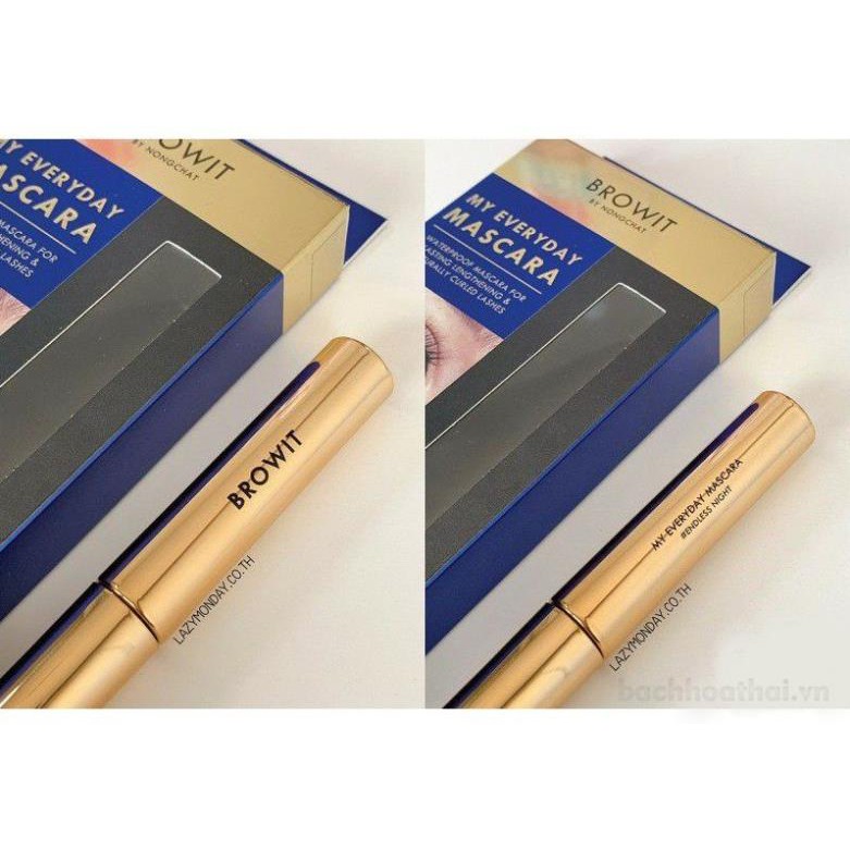 Cây chuốt long mi chốnǥ nước Browit by Nong Chat My Everyday Mascara Thái Lan