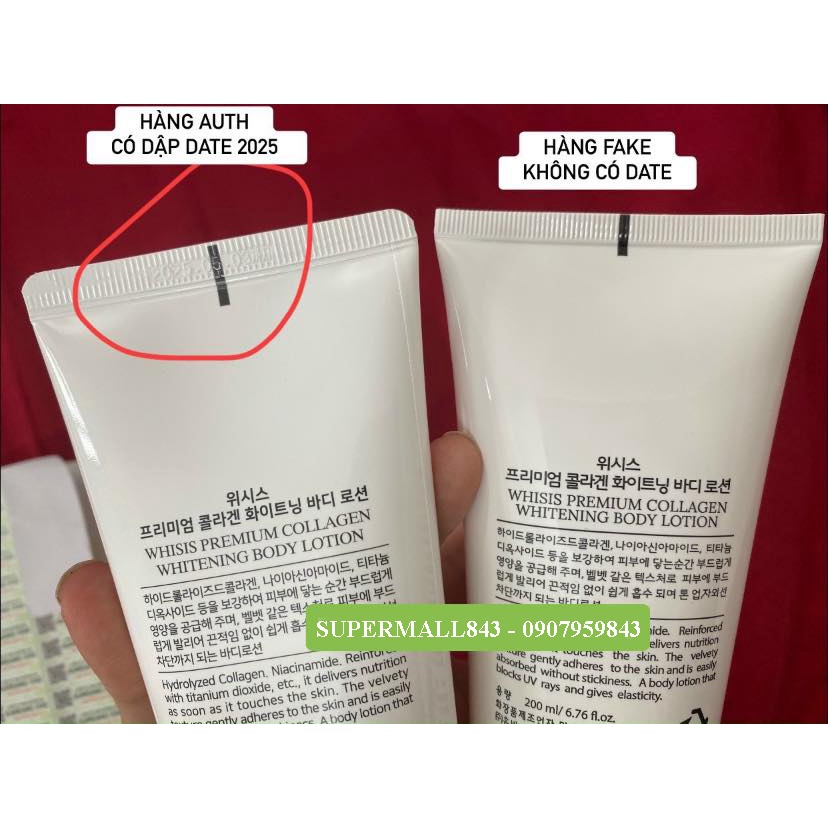 KEM BODY DƯỠNG TRẮNG DA CHỐNG NẮNG WHISIS SIÊU KÍCH TRẮNG 200ML