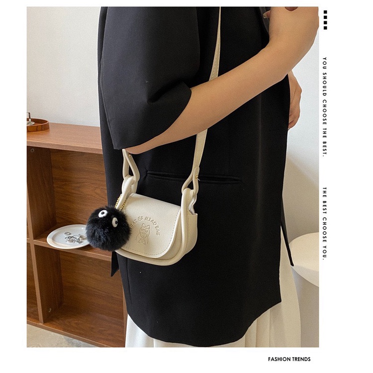 Túi đeo chéo mini thời trang túi dáng vuông bản in dễ thương