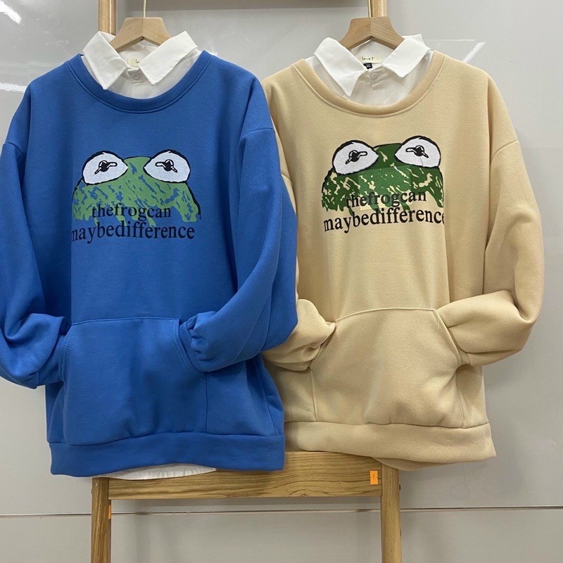 [Mã FAGREEN1505 giảm 10% tối đa 30K đơn 99K] Áo Sweater Frog có túi chất nỉ lót bông mịn đẹp - Form áo Unisex Nam Nữ | BigBuy360 - bigbuy360.vn