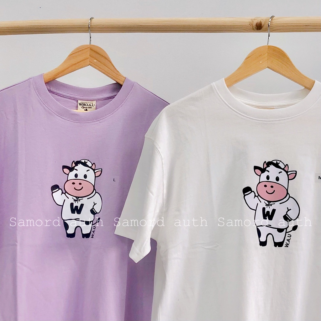 [AUTHENTIC 100%] ÁO WHOAU SOO 2 MÀU TÍM TRẮNG CHÍNH HÃNG SALE
