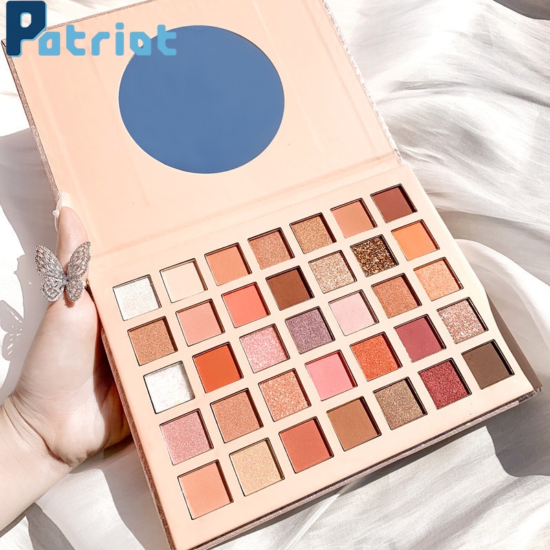 [Hàng mới về] Bảng phấn mắt RUHUATUO 35 màu lì ánh nhũ lấp lánh cho trang điểm