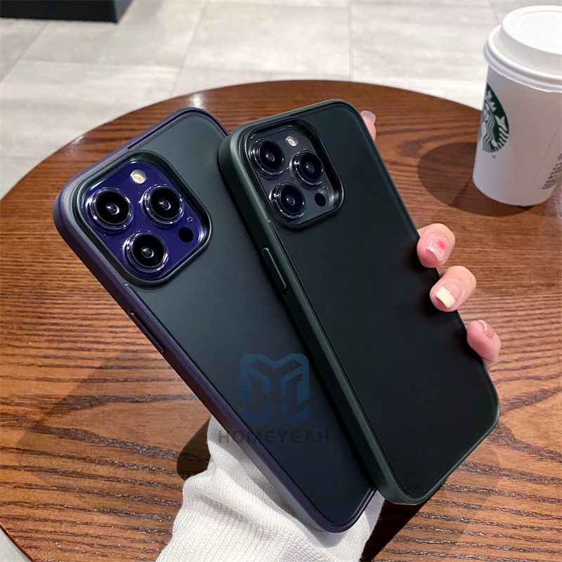 Ốp Điện Thoại Cứng Mặt Nhám Chống Dấu Vân Tay Cho iPhone 14 13 12 Pro Max 14 Plus