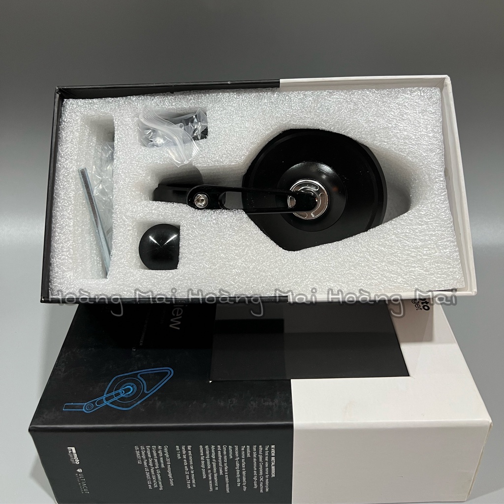 Gương, kiếng chiếu hậu M.view moto gadget mẫu tròn hoặc chiếc lá chống chói hàng xịn cho các loại xe máy