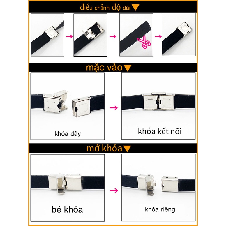 Vòng tay NKEYBBON chất liệu thép titan thiết kế khắc tên và ngày tùy chỉnh