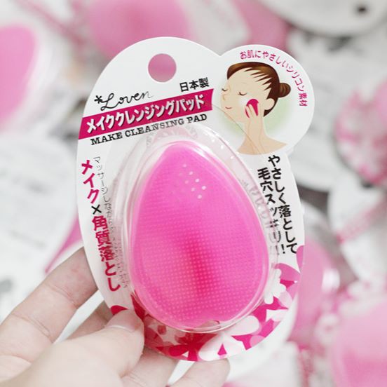 Miếng rửa mặt silicon Nhật Bản Seiwapro loven make cleansing pad