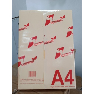Giấy phô tô màu A4 Summer (Tenplus) ĐL 80 tập 500 tờ