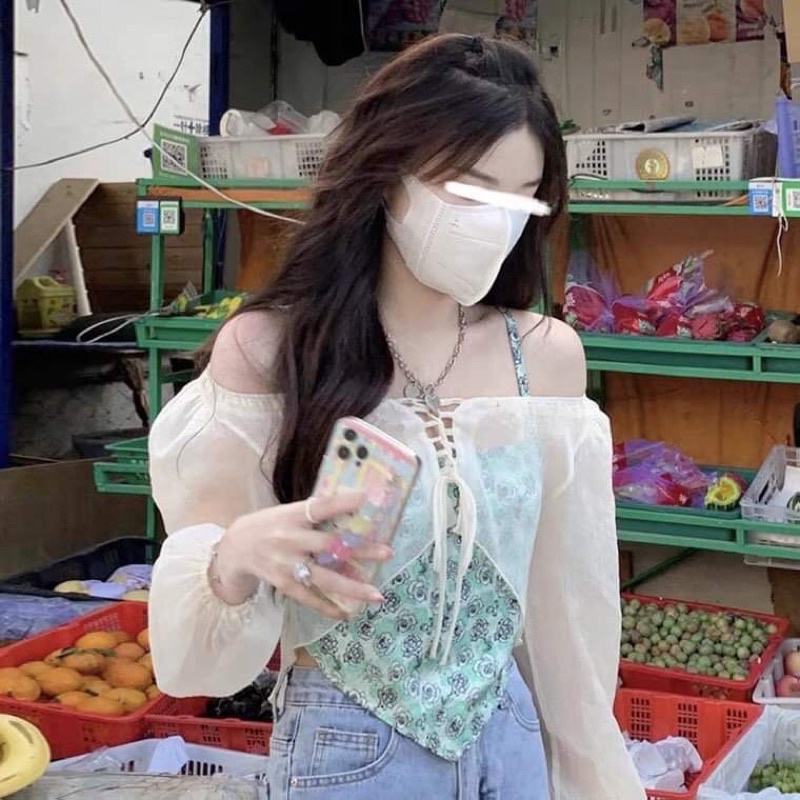 Set áo yếm + cardigan (có tách lẻ)