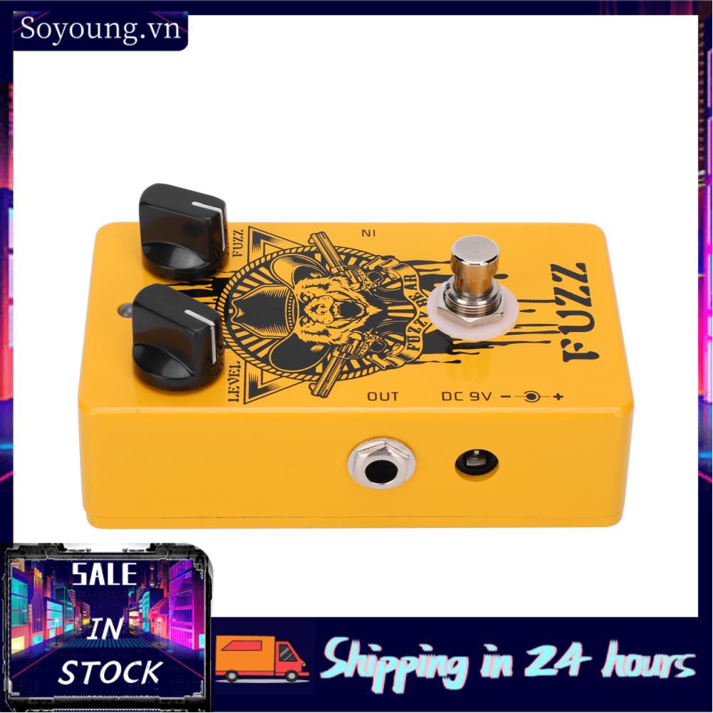 Soyoung Small Fuzz Effect Pedal Electric Guitar Fuzzy Bear Portable For Music Lovers