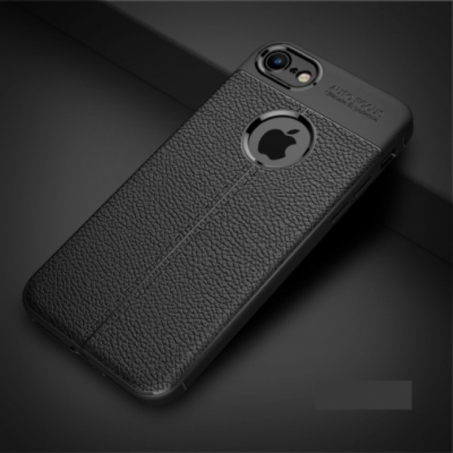 Ốp Lưng iPhone X,6,7,8,plus Dẻo Giả Da Đen Đẹp