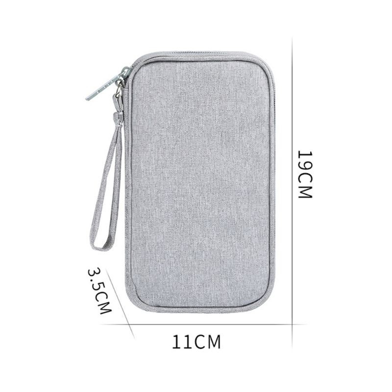 Túi Đựng Bảo Vệ Dây Cáp Sạc Dự Phòng / Tai Nghe / Ổ Cứng Bằng Polyester Siêu Bền Tiện Dụng Mang Theo Du Lịch