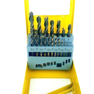 BỘ MŨI KHOAN GỖ- SẮT , INOX FAVI 19 CÂY