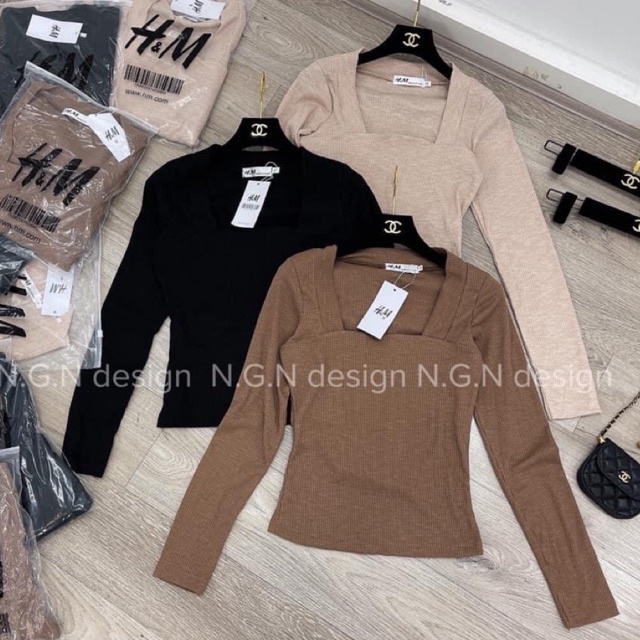 Áo body tăm dài tay cổ vuông sexy siêu xinh l1 ql pl mh hv ptp lina cd