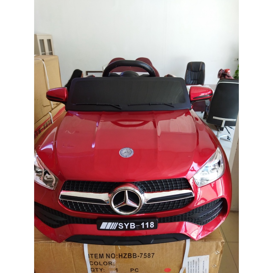 Ô tô điện cho bé SYb 118.bản sươn tĩnh điện ghế da