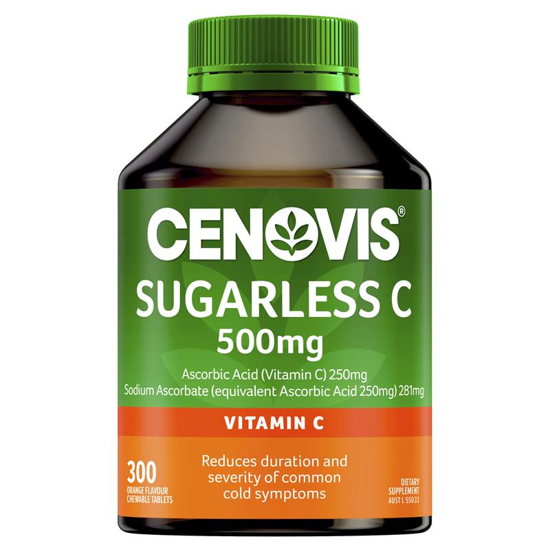 Viên Bổ Sung Đề Kháng Vitamin C CENOVIS 500mg Australia Hộp 300 viên