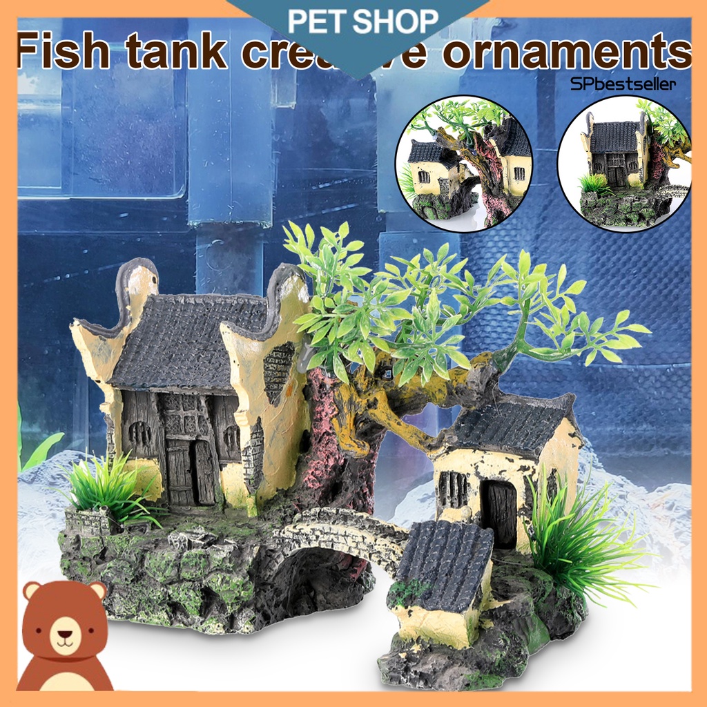 Mô Hình Hòn Non Bộ Bằng Nhựa Dùng Trang Trí Bể Cá