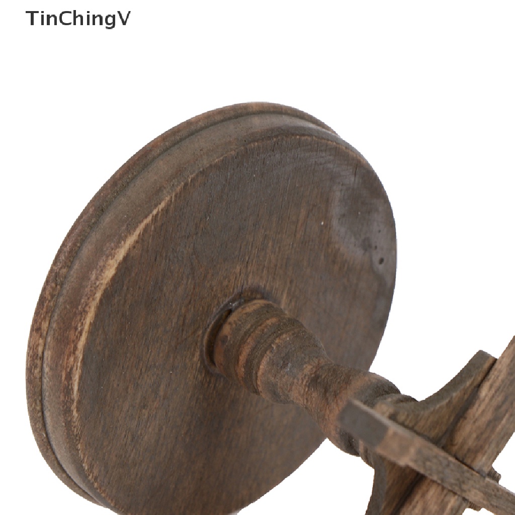 Bàn Gỗ Tròn Mini Tỉ Lệ 1 / 12 Dùng Trang Trí Nhà Búp Bê