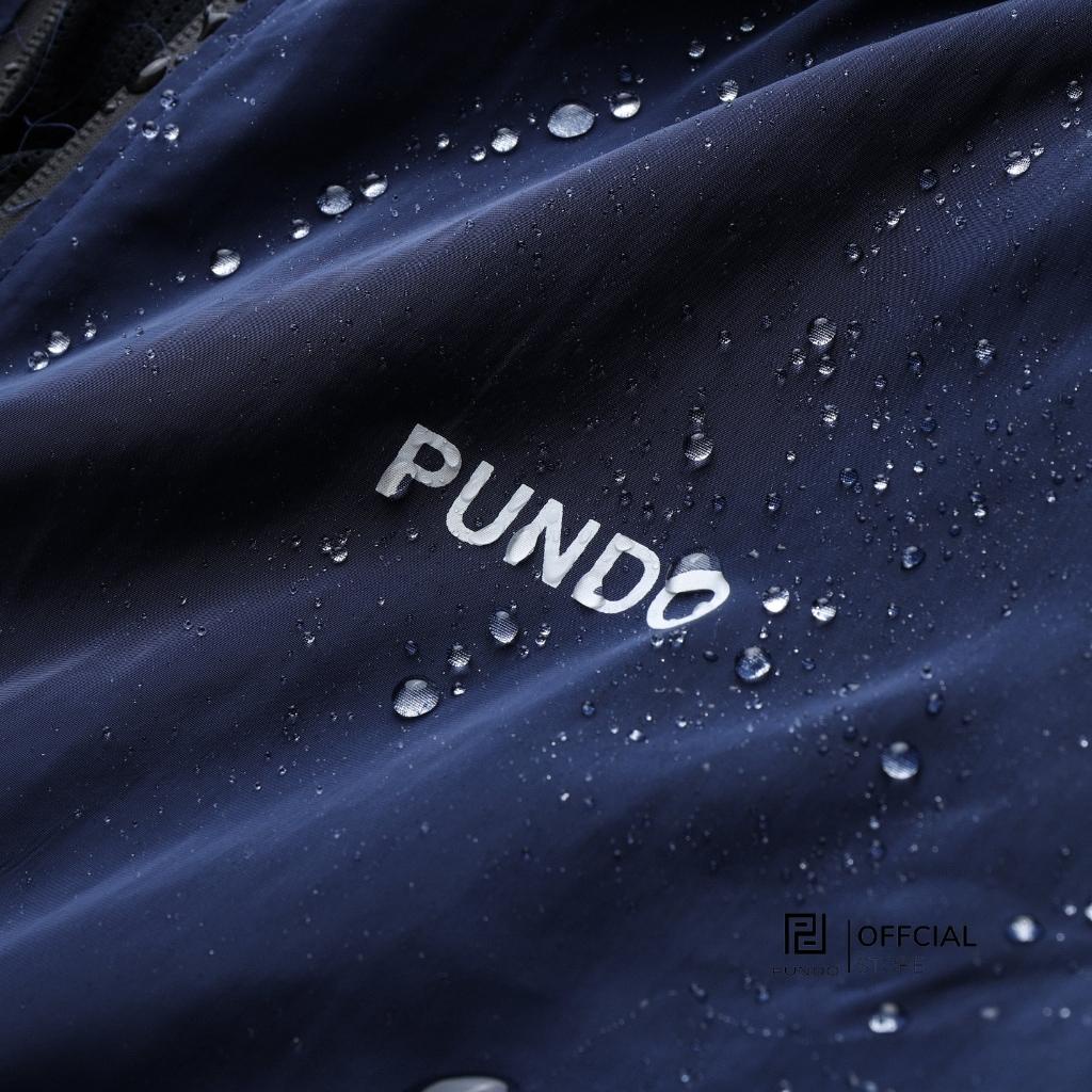Áo khoác dù nam 2 lớp chống nắng nước PUNDO màu basic thời trang dễ phối AKPD16