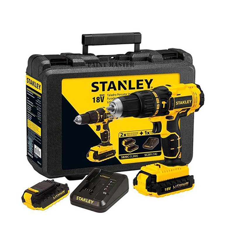 Máy khoan động lực pin 18V/2Ah vít tối đa 7mm Stanley SCH20C2K-B1