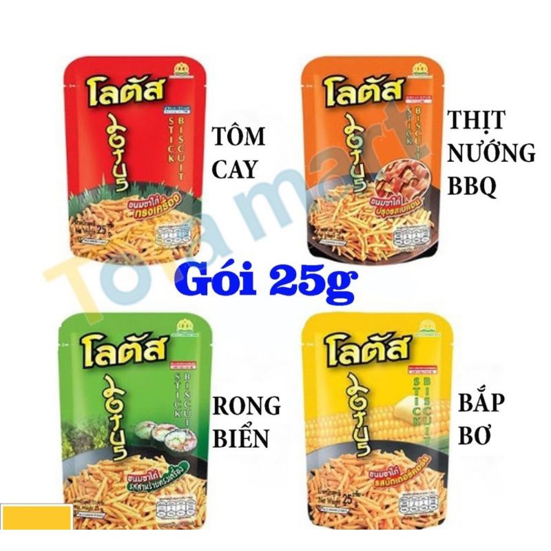 combo 13 gói bánh snack cây 25gr