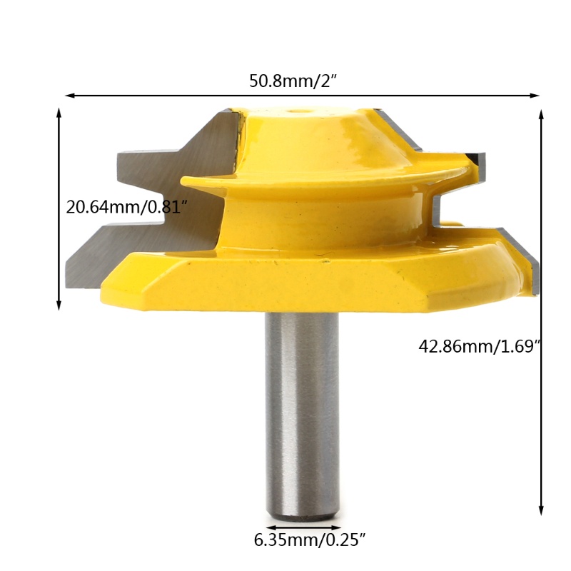 Bộ Định Tuyến Khóa Nhỏ 45 Độ 5 16 Shank 2 Tenon