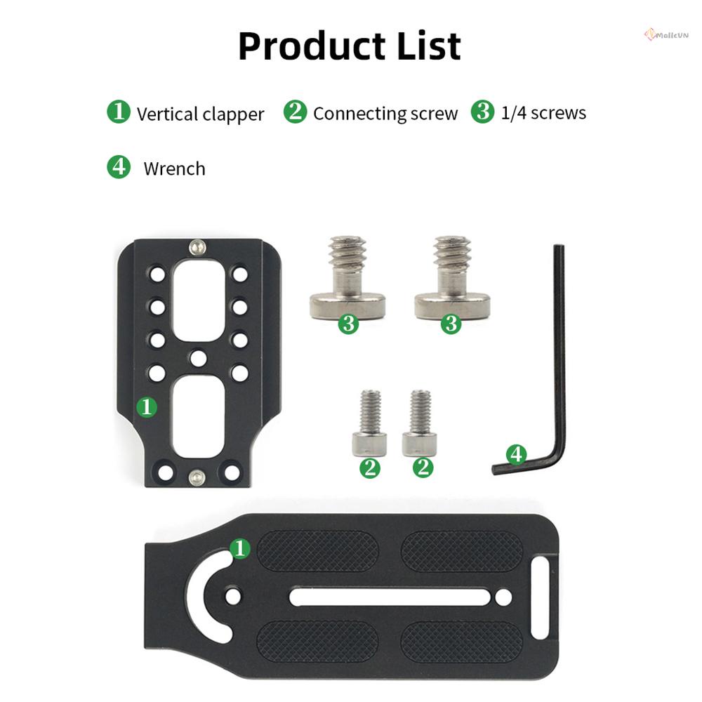 Giá Đỡ Máy Ảnh Hình Chữ L Bằng Hợp Kim Nhôm Có Ốc Vít 1/4 Inch